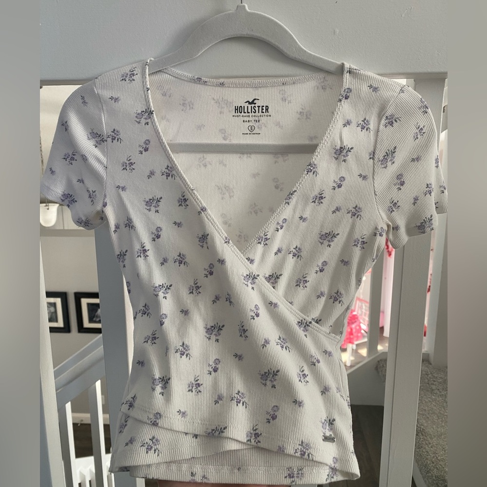 Hollister Shirt with Floral Designs